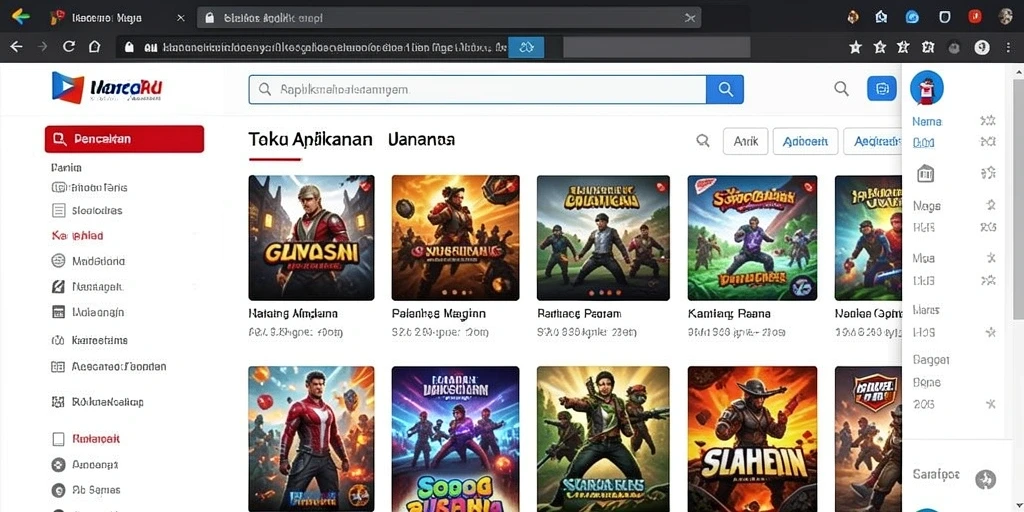 Karakter unik di KAGANDAN yang siap bertarung.