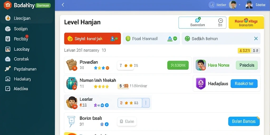 Tantangan seru yang membuat ketagihan setiap pemain.